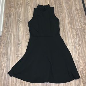 NWT! Black Dress with Mock Collar